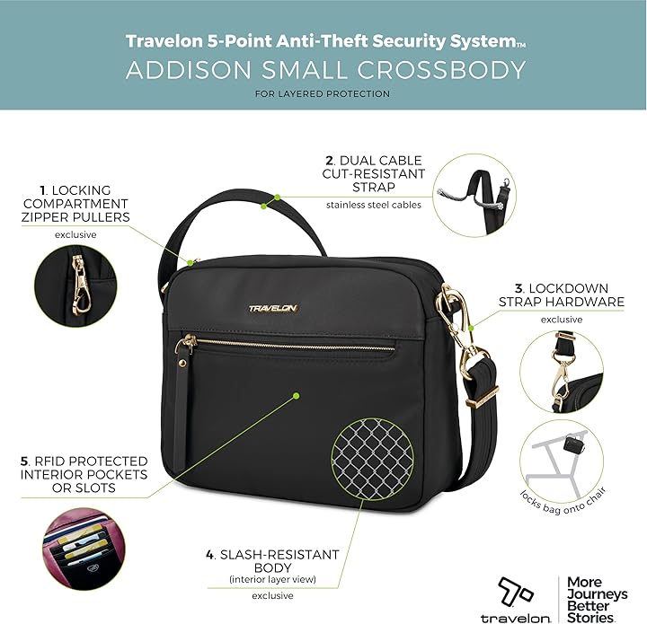 Travelon Anti-Theft Addison Small Crossbody