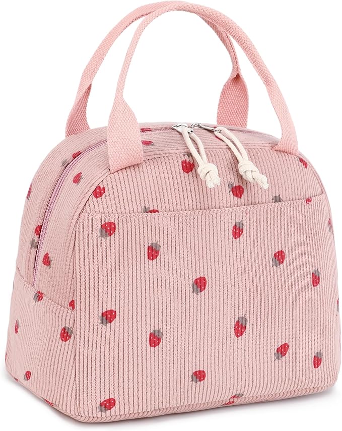 LEDAOU Lunch Box for Women Insulated Lunch Bag Cute Lunchbox Compact Cooler Thermal Reusable Lunch Tote for Work School Picnic Travel