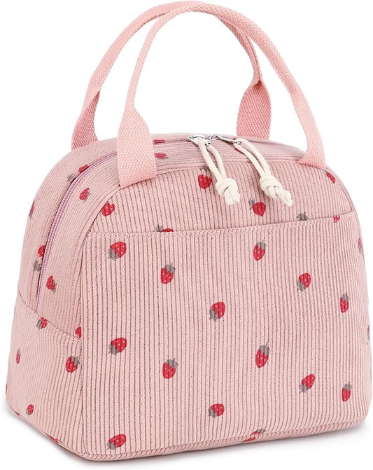 LEDAOU Lunch Box for Women Insulated Lunch Bag Cute Lunchbox Compact Cooler Thermal Reusable Lunch Tote for Work School Picnic Travel