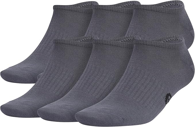 adidas Men's Superlite No Show Socks (6 Pairs) Lightweight & Breathable