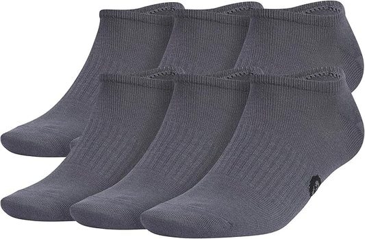 adidas Men's Superlite No Show Socks (6 Pairs) Lightweight & Breathable