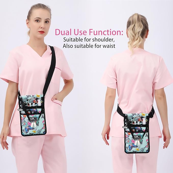 Nurse Fanny Pack for Work Kit Practical Waist Bag for Nurses Utility Belt Organizer Bag (YR-HS-S-HuDie)