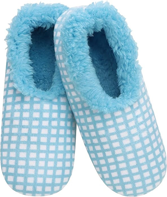 Snoozies Slipper Socks for Women Indoor, Cozy Sherpa-Lined Womens Slippers Non-Skid, Ladies Gifts