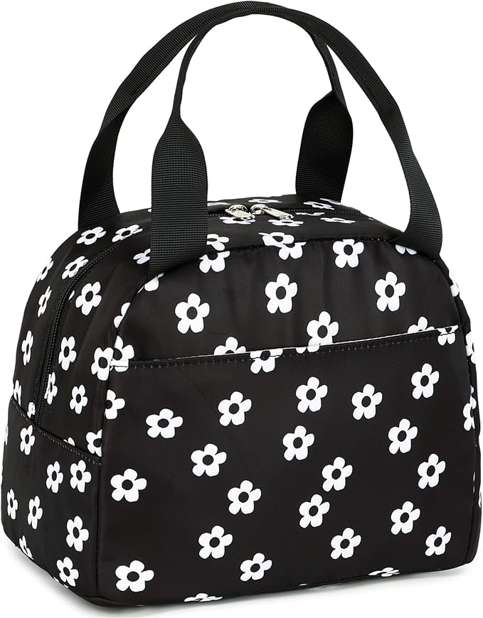 LEDAOU Lunch Box for Women Insulated Lunch Bag Cute Lunchbox Cooler Thermal Reusable Lunch Tote for Work School Picnic Travel