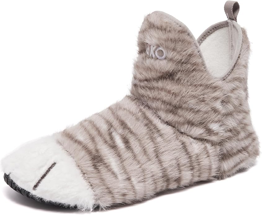 UUBARIS Bootie Slippers for Women Men Furry Warm House Sock Shoes For Indoor Outdoor Travel