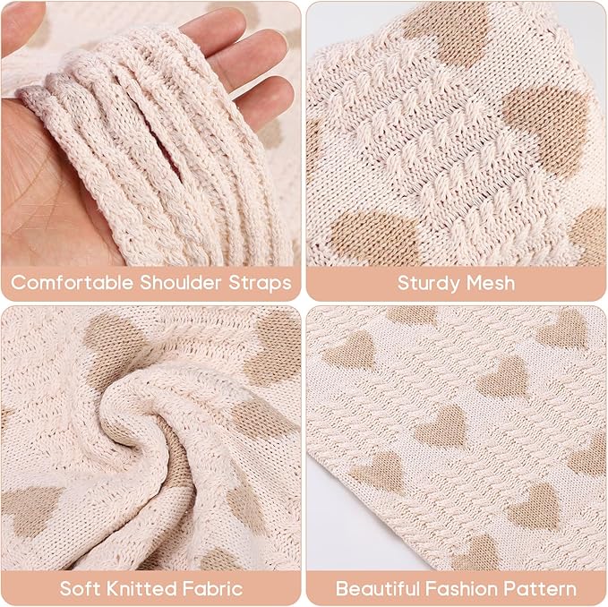 Sightor Crochet Tote Bag, Mesh Beach Bag Knit Summer Hobo Bag Vacation Boho Tote Bag for Women