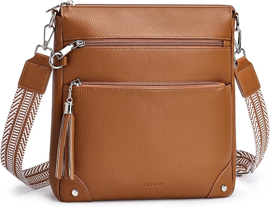 Anti Theft Crossbody Purses for Women RFID Blocking Crossbody Bags, Travel Shoulder Purse with Built-in Wallet