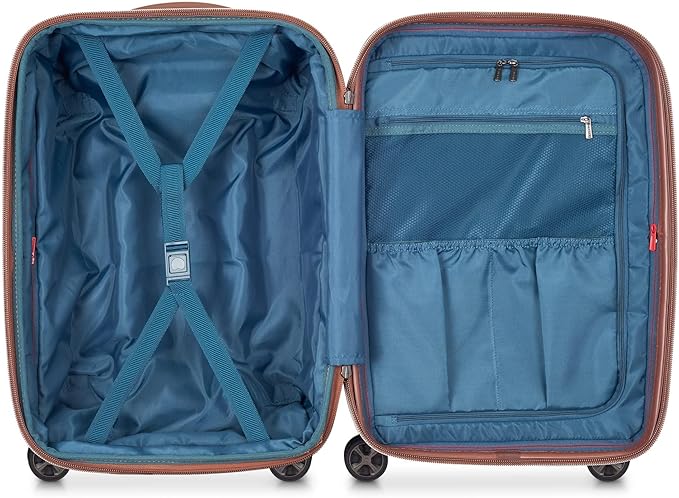 DELSEY PARIS Carrousel Hardside Expandable Luggage with Spinner Wheels, Platinum, 3 Piece Set (21/24/28)