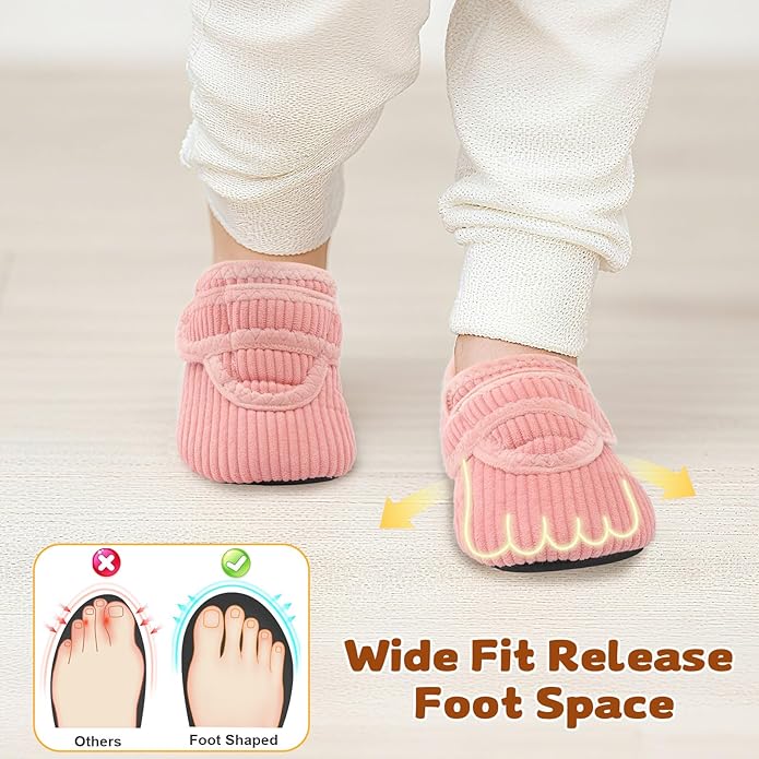 LeIsfIt Toddler Slippers Boys Girls House Shoes Soft Warm Kids House Slippers Slip on Cozy Bedroom Sock Shoes Non-slip Indoor Outdoor Slipper Shoe