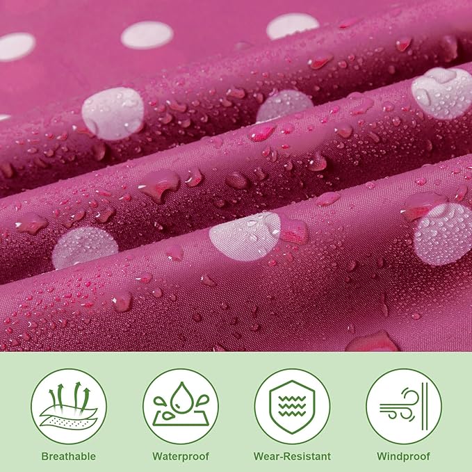 Hooded Rain Poncho for Adults - Waterproof Rain Coat and Lightweight Jacket 3-in-1 Multi-Function with Pockets