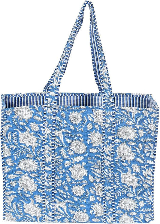 Marubhumi Women Lightweight Travel Bag Purse Cotton Shoulder Tote Bag For Shopping Grocery & Beach Bag