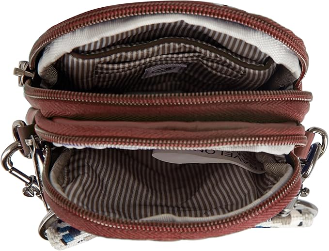 Travelon Anti-Theft Boho 2 Compartment Phone Crossbody