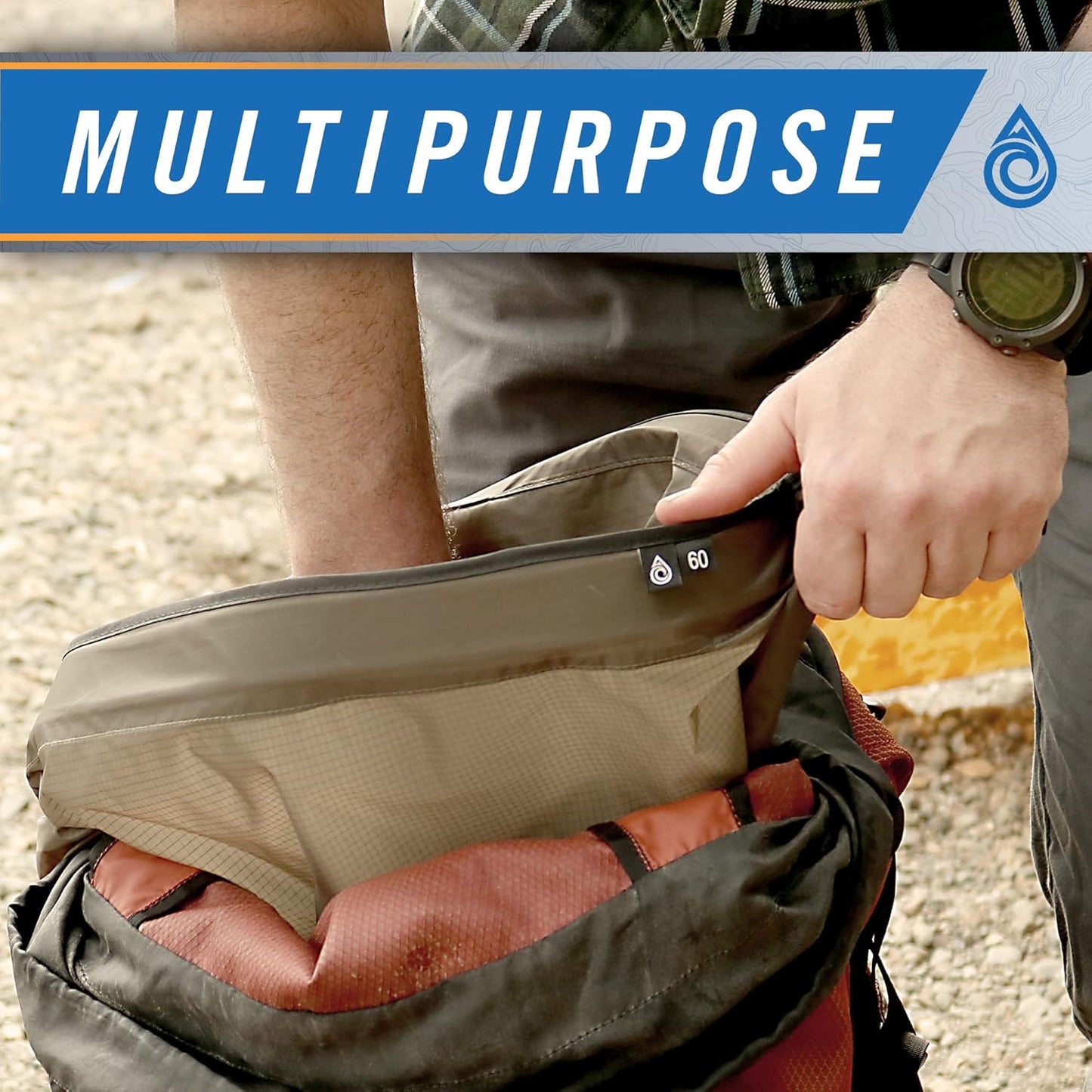 AquaQuest Rogue Dry Bags - 100% Waterproof - 60 L, True Terrain Camo