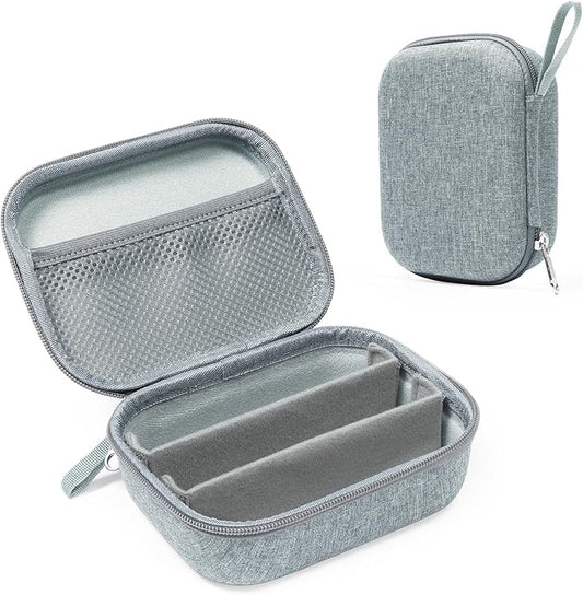 Bukere Travel Sunglasses Organizer Glasses Case, 3 Adjustable Slot for Multiple Eyeglasses, Hard Eyewear Box for Men Women