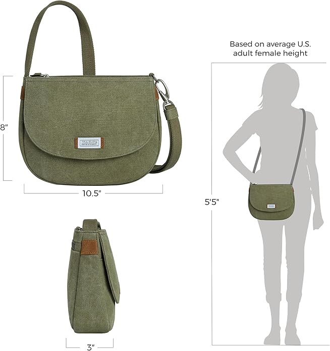 Travelon Anti-Theft Heritage Saddle Crossbody | Anti-Theft