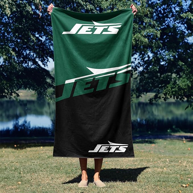 Northwest NFL Oversized Microfiber Beach Towel, 60 x 70 Inches – Quick Dry, Sand Resistant, Lightweight, Highly Absorbent, Shibori Design