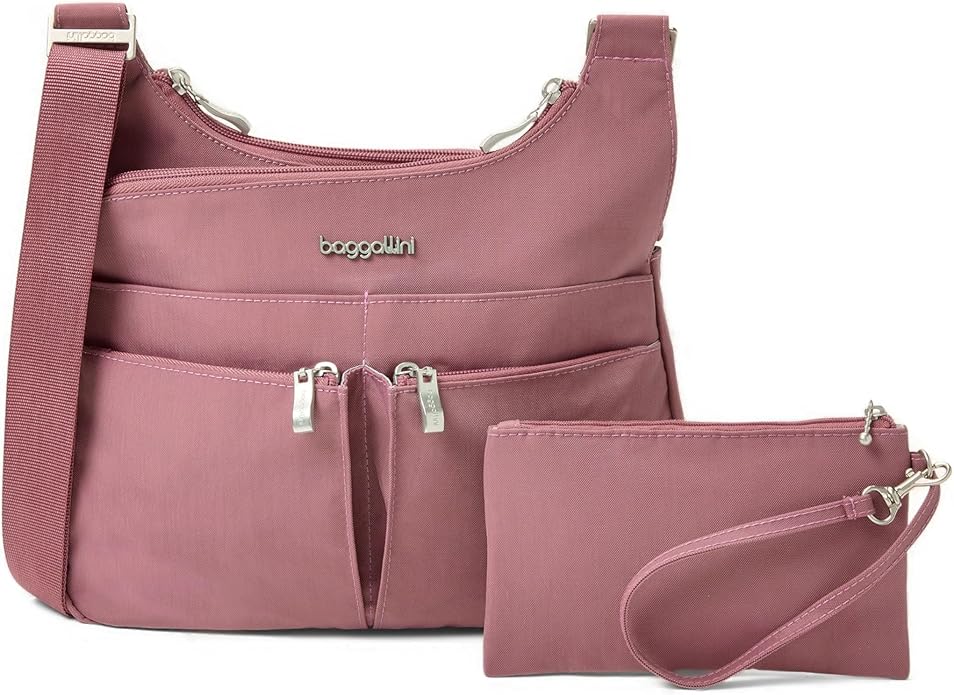 Baggallini Crossbody Travel Bag 11x8.5 Lightweight Water-resistant Nylon Handbag