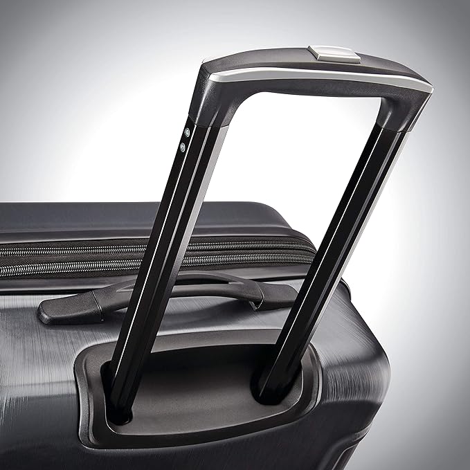 American Tourister Moonlight Hardside Expandable Luggage with Spinner Wheels, Anthracite, Checked-Medium 24-Inch