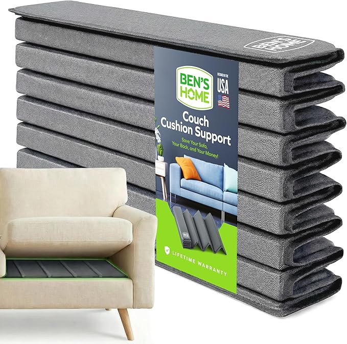 BEN'SHOME® Heavy Duty Couch Cushion Support Board for Sagging Sofas | Fits 58"-67" x 19.7" Deep | Protects Your Back from Sinking Seats | 0.5" Solid Wood, 400 LBS, Anti-Slip, Lifetime Replacement
