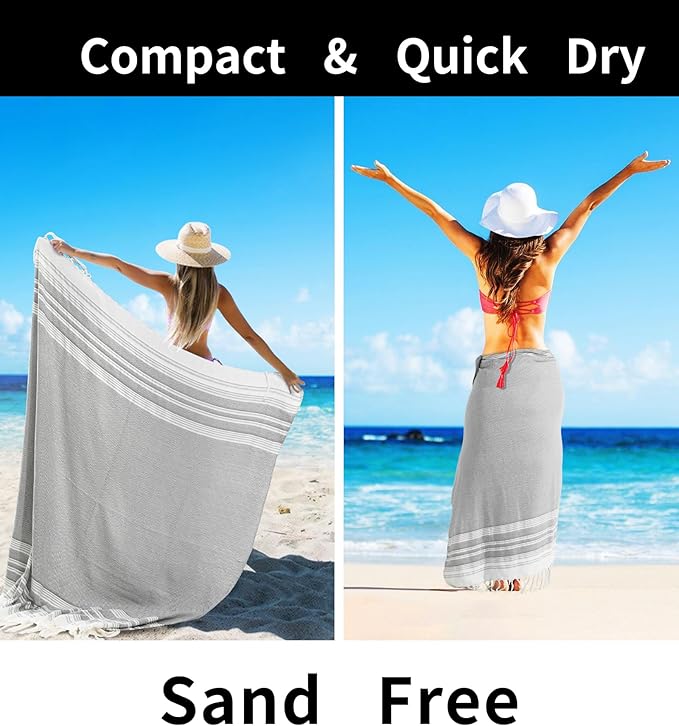 Genovega Large Throw Blanket Yoga Blanket Turkish Beach Towel Women Birthday Ideas Mother Day Grandma Grandmother Wife Sister Girlfriend Her Female Boss Teacher Appreciation Thank You Retirement