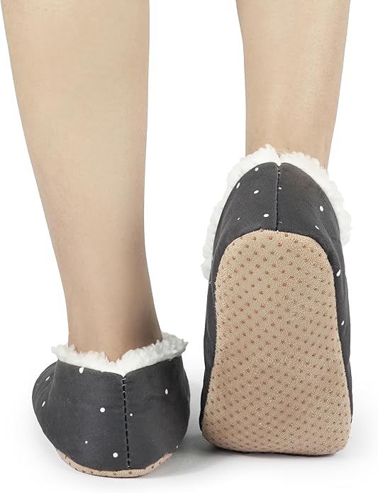 BenSorts Fuzzy Slipper Socks for Women Funny House Slippers with Grips