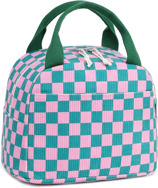 LEDAOU Lunch Box for Women Insulated Lunch Bag Cute Lunchbox Compact Cooler Thermal Reusable Lunch Tote for Work School Picnic Travel