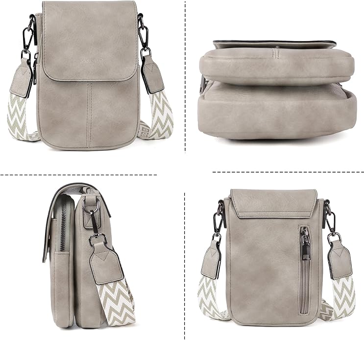 TANTOMI Small Crossbody Bags for Women, Small Purses with Card Slots Phone Purse Wide Adjustable Strap