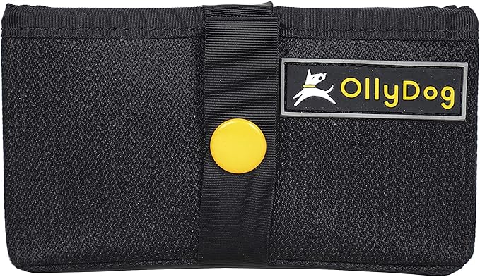 OllyDog Crumple Travel Food Bowl, Water-Resistant Collapsible Dog Bowl, Portable Dog Bowl, Pet Supplies, Ideal for Outdoor Camping, Walking, Traveling, Hiking (Raven)
