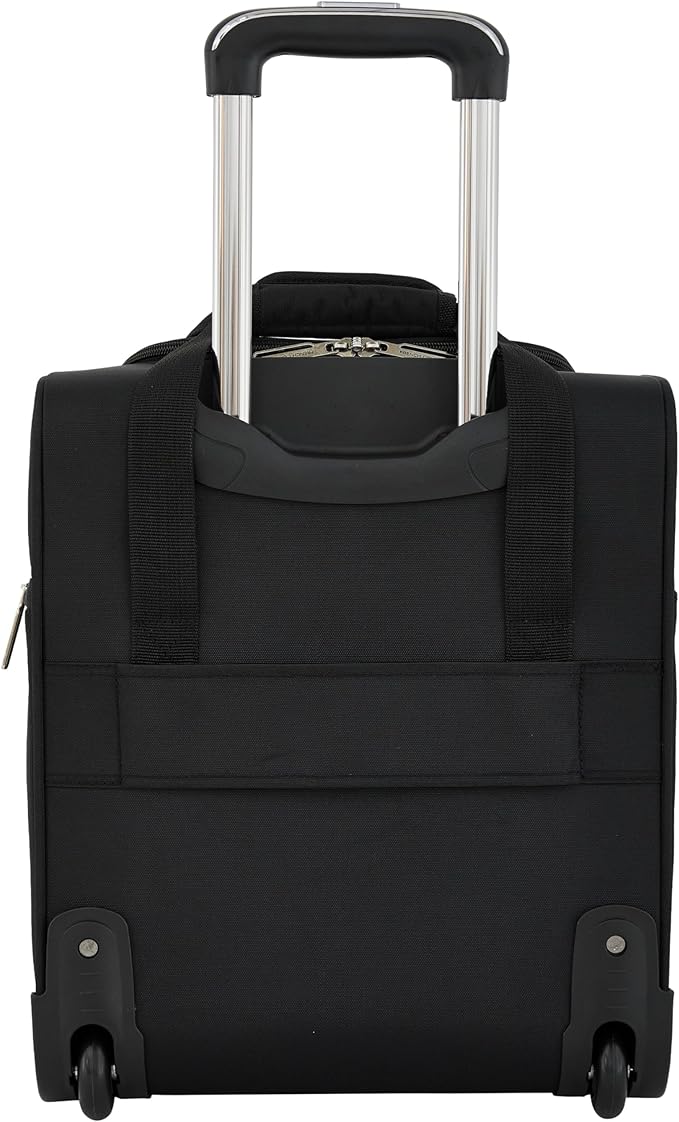 French Connection 16" Underseat Carry-On Luggage with USB/USB-C Ports, Black