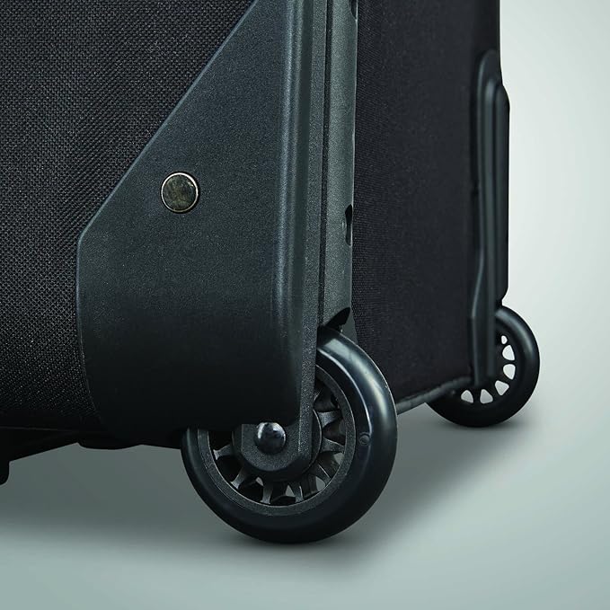 American Tourister Fieldbrook XLT Softside Upright Luggage, Black, 3-Piece Set (BB/21/25)