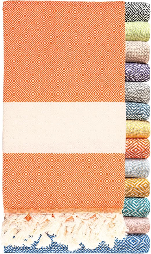 Turkish Beach Towels Oversized Clearance XL 40x71- Sand Free Beach Towel- 100% Cotton Soft Quick Dry Towel- Extra Large Travel and Pool Towels for Adults- Cloud Sandproof, Beach Essentials for Women