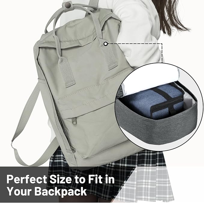 MIER Insulated Lunch Box for Men Women Kids Portable Small Lunch Bag 9 CAN Compact Thermal Mini Cooler for School Work Picnic, Blue