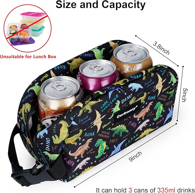 Cerbonny Freezable Cooler Bag for Work/School Travel - Mini Insulated Bag Fit For Yogurt