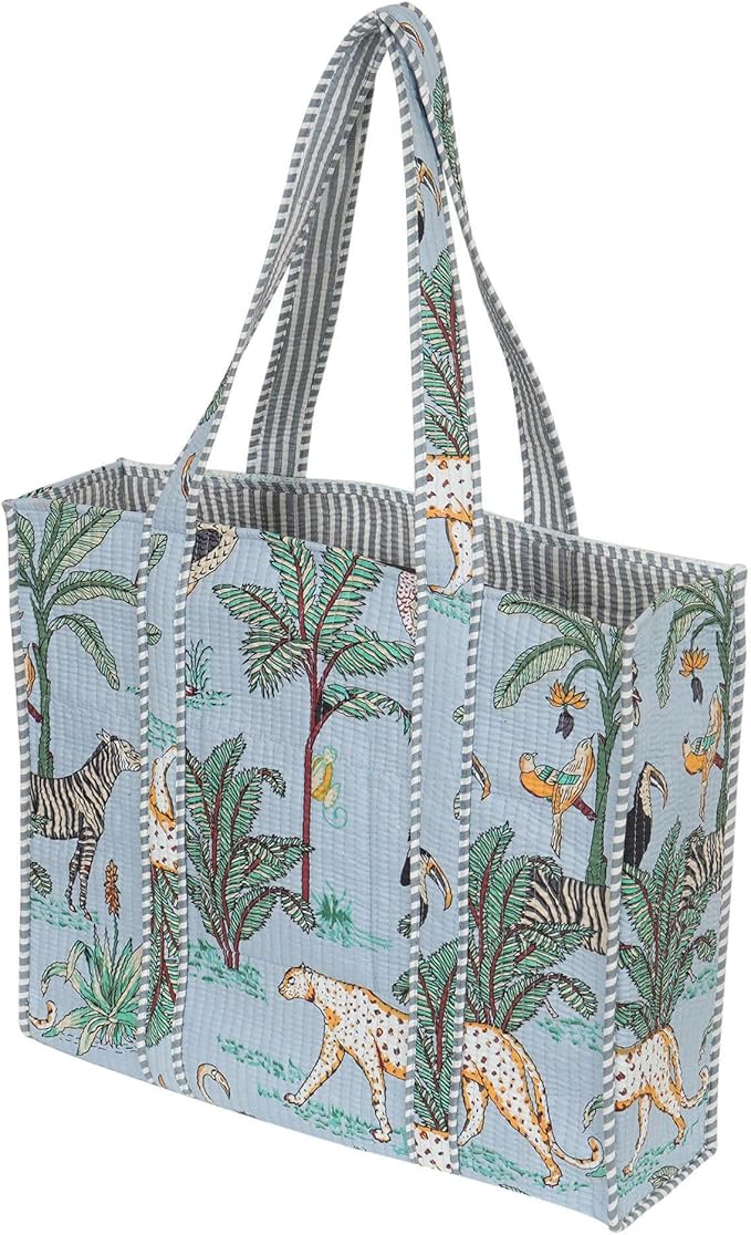 Marubhumi Women Lightweight Travel Bag Purse Cotton Shoulder Tote Bag For Shopping Grocery & Beach Bag