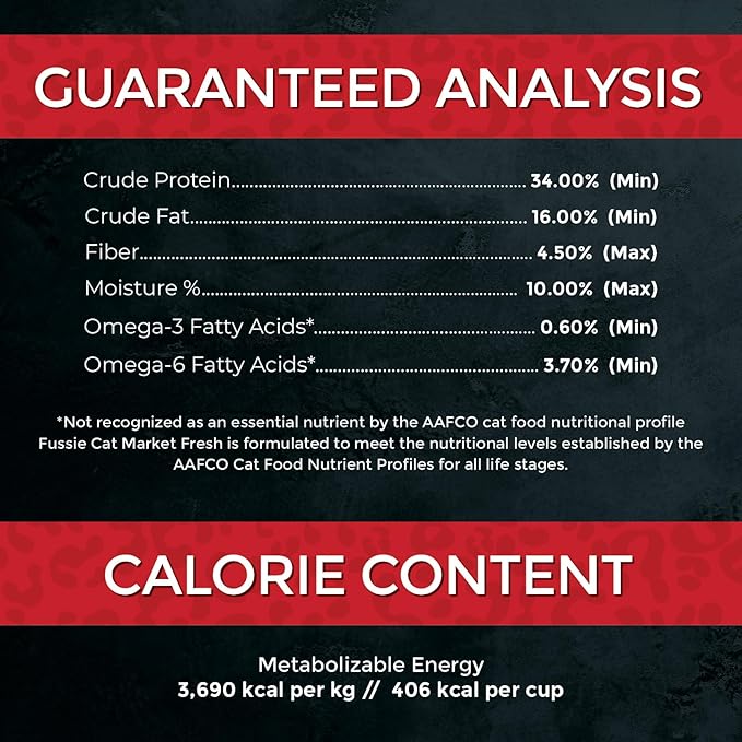 Fussie Cat Market Fresh Chicken & Turkey Recipe, Dry Cat Food, 3.5lb Bag
