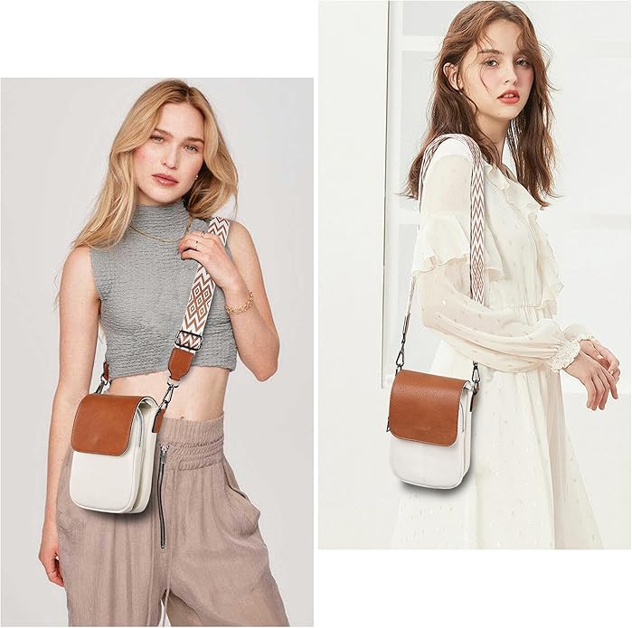 TANTOMI Small Crossbody Bags for Women, Small Purses with Card Slots Phone Purse Wide Adjustable Strap