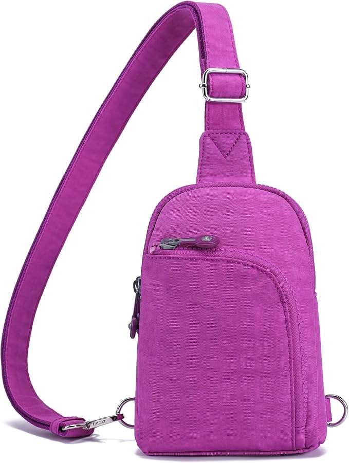 Haytijoe RFID Anti-Theft Sling Bag for Women, Small Crossbody Travel Purse with Locking Zippers, Lightweight Everyday Bag
