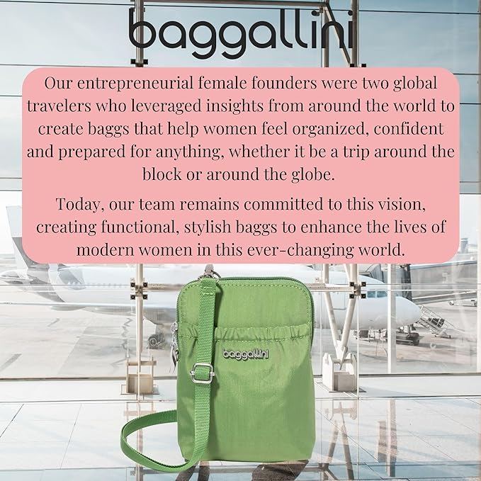 Baggallini Bryant Pouch Small Crossbody Bag for Women - Phone Purse with Crossbody Strap - Lightweight Crossbody Pouch