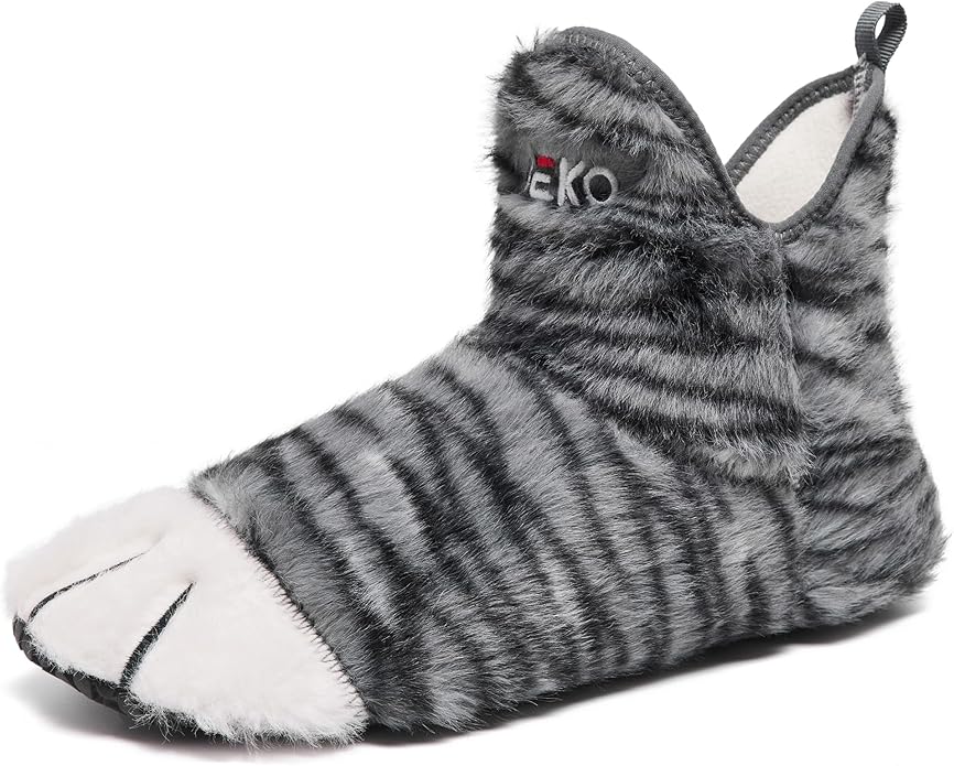 UUBARIS Bootie Slippers for Women Men Furry Warm House Sock Shoes For Indoor Outdoor Travel