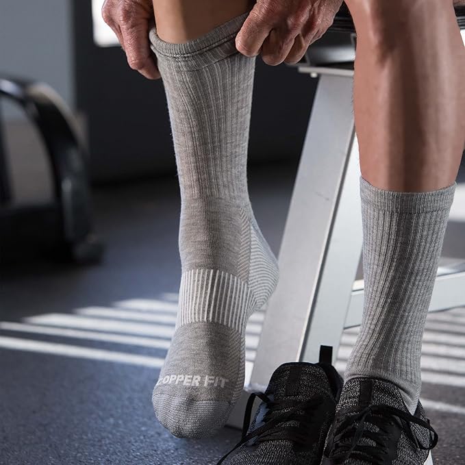 Copper Fit Unisex Crew Length Sport Socks, 2 Pair