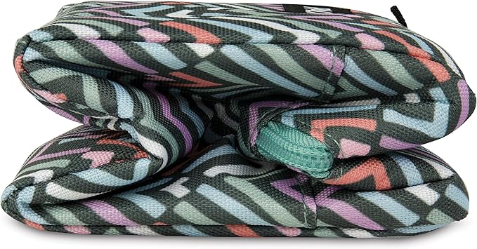 PackIt(R) Freezable Snack Box, Diamond Chevron, Built with EcoFreeze(R) Technology, Collapsible, Zip Closure with Buckle Handle, Designed For Work Snacks, Fresh Snacks On the Go, Adults, and All Ages