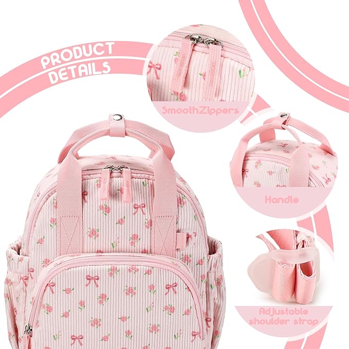 Bluboon Toddler Backpack for Girls Boys 2-4 Cute 12" Preschool Kindergarten Backpacks Kids Daycare Bags School Trave,toddler girl gifts, 3 Year Old Girl Gifts
