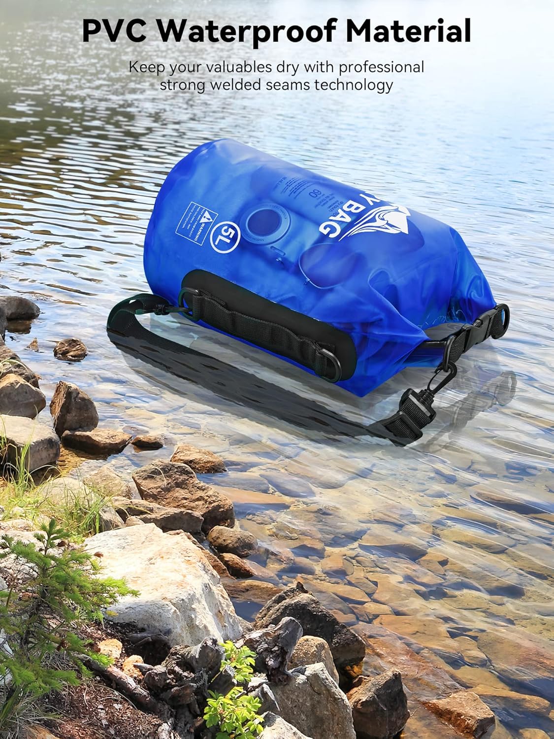 HEETA Dry Bag Waterproof for Women Men, 5L/10L/20L/30L/40L Roll Top Lightweight Dry Storage Bag Backpack with Phone Case for Travel Swimming Boating Kayaking Paddle Board Camping Beach Accessories