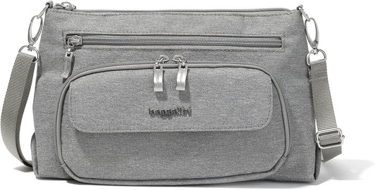 Baggallini Original Everyday 11x7.5 Crossbody Bags Rfid Protected Lightweight Nylon Zippered Travel Purse