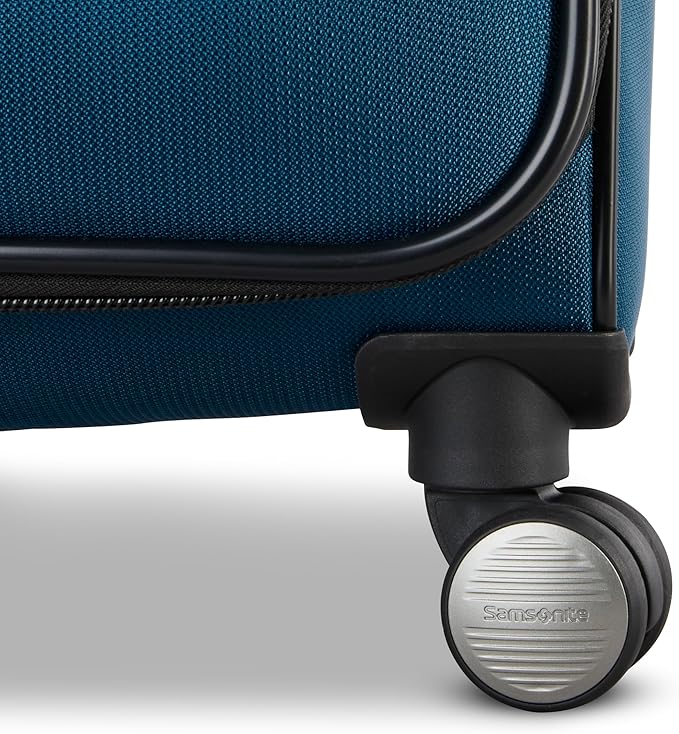Samsonite Ascella 4 Large Checked Suitcase - Cerulean Blue