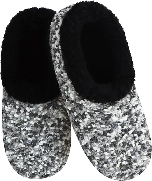 Snoozies Slipper Socks for Women Indoor, Cozy Sherpa-Lined Womens Slippers Non-Skid, Ladies Gifts