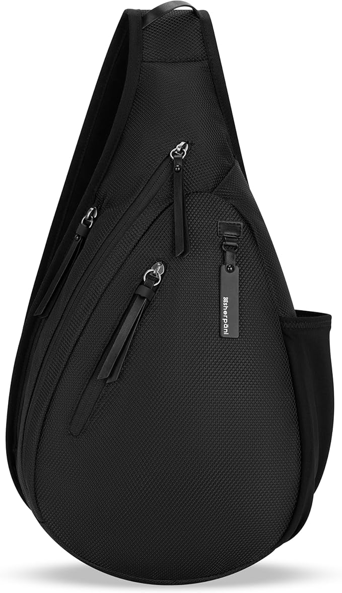 Sherpani Esprit, Anti Theft Sling Bag, Sling Backpack, 10L Travel Bag, Crossbody Backpack, Travel Gift for Women, Fits 10 Inch Tablet (Carbon Signature)