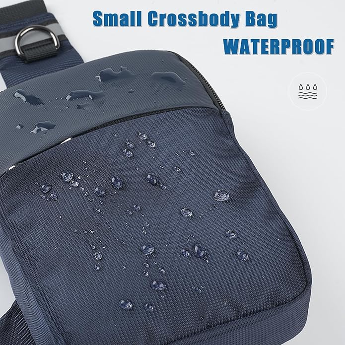 Small Sling Bag Mini Crossbody Bag with RFID Blocking Fashionable Fanny Pack for Women and Men Chest Bag for Travel