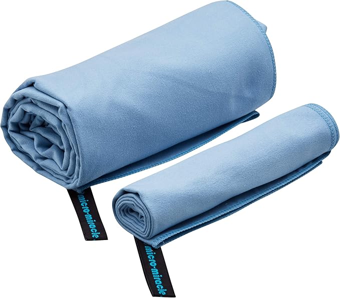 2-Pack Microfiber Towel - XXL Travel Quick Dry and Extra Soft Microfiber Towels, Lightweight and Compact for Gym, Swim Practice, Travel, Backpacking, Camping, RV, Beach, Camping