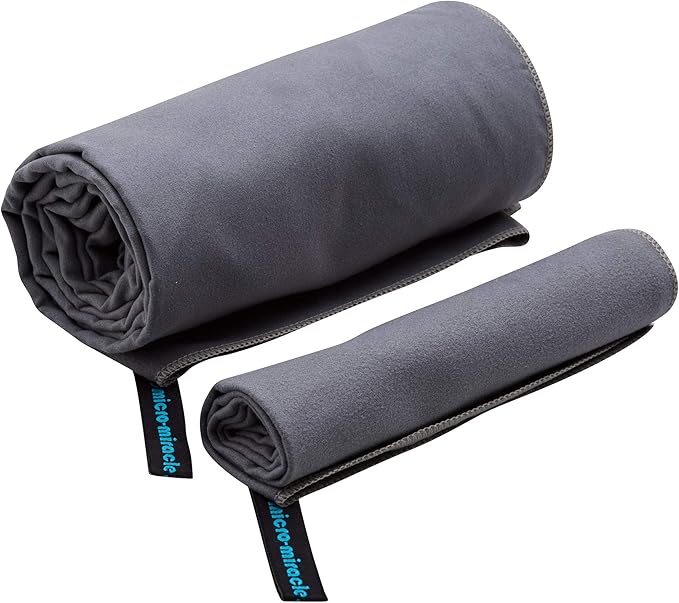 2-Pack Microfiber Towel - XXL Travel Quick Dry and Extra Soft Microfiber Towels, Lightweight and Compact for Gym, Swim Practice, Travel, Backpacking, Camping, RV, Beach, Camping